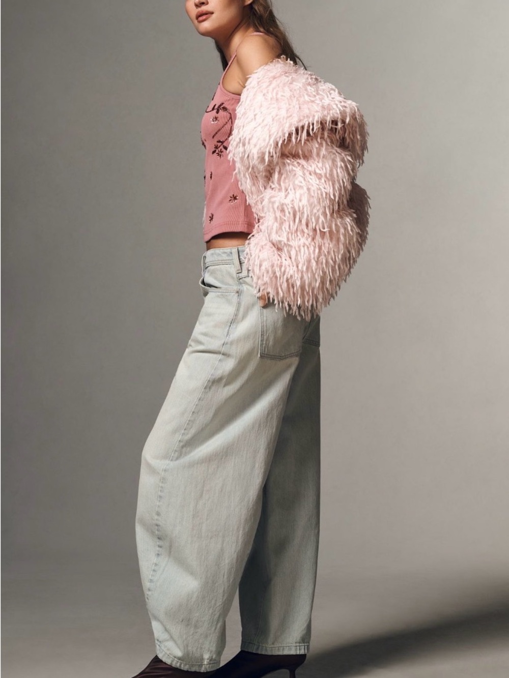 Pilcro High Rise Balloon Jeans Light Denim - Picture 4 of 7